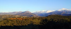 Vista de Sierra Nevada desde el Llano de la Perdiz. Vía Pentax